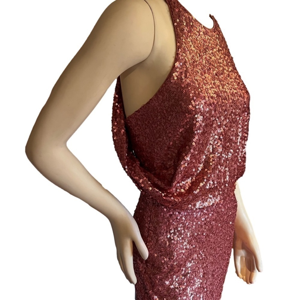 Badgley Mishca Drape Back Sleveless Sequin
Gown - Picture 6 of 8